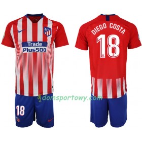 Koszulka Atlético Madryt DIEGO COSTA 18 Dziecięcy Domowe Koszulki Piłkarskie 2018-2019 Krótki Rękaw